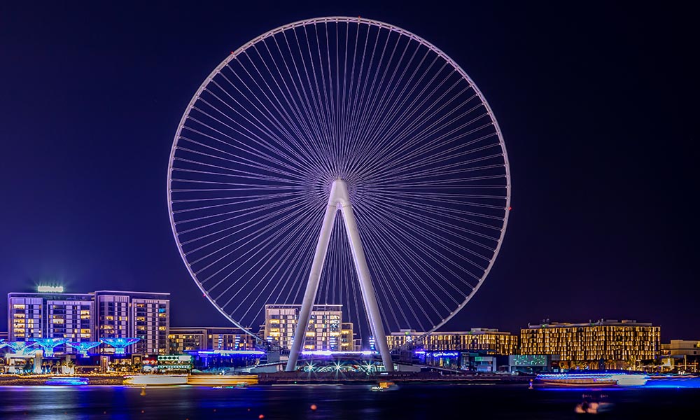 AIN DUBAI - FERRIS WHEEL NEARBY ROVE DUBAI MARINA HOTEL
