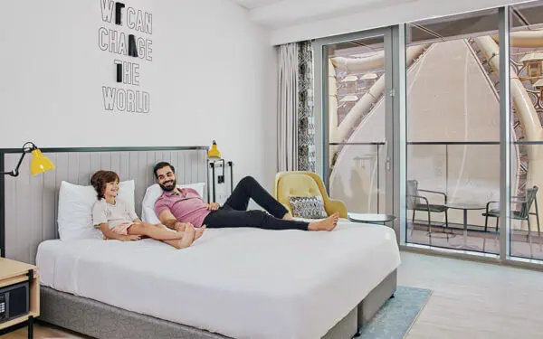 Rove Expo Hotel in Dubai with an outside view of Expo City