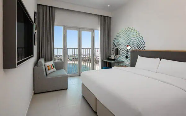 Room at Rove La Mer Beach Hotel with a pool view overlooking J1 Beach