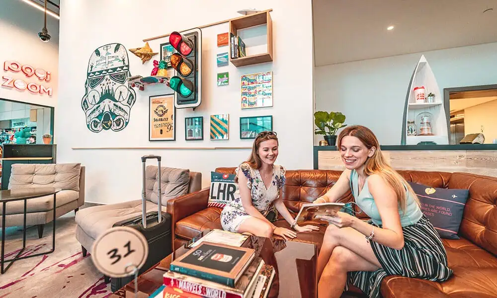 Interior View of Rove Hotels Dubai Marina | Hotel Lobby in Dubai