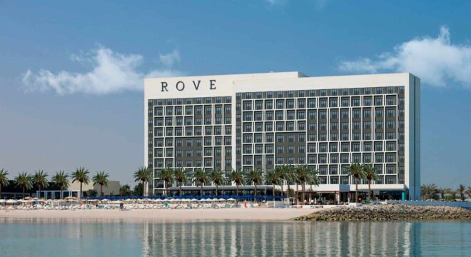 Exterior View of Rove Al Marjan Island Hotel